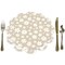 Big Dot of Happiness Tan Daisy Flowers - Floral Party Round Table Decorations - Paper Chargers - Place Setting For 12